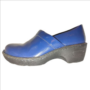 Born Toby Patent Leather Slip On Clogs Size 7